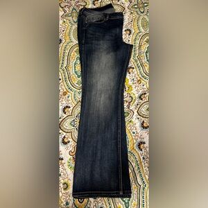 💚Maurices Dark Blue Flare & Wide Leg Jeans